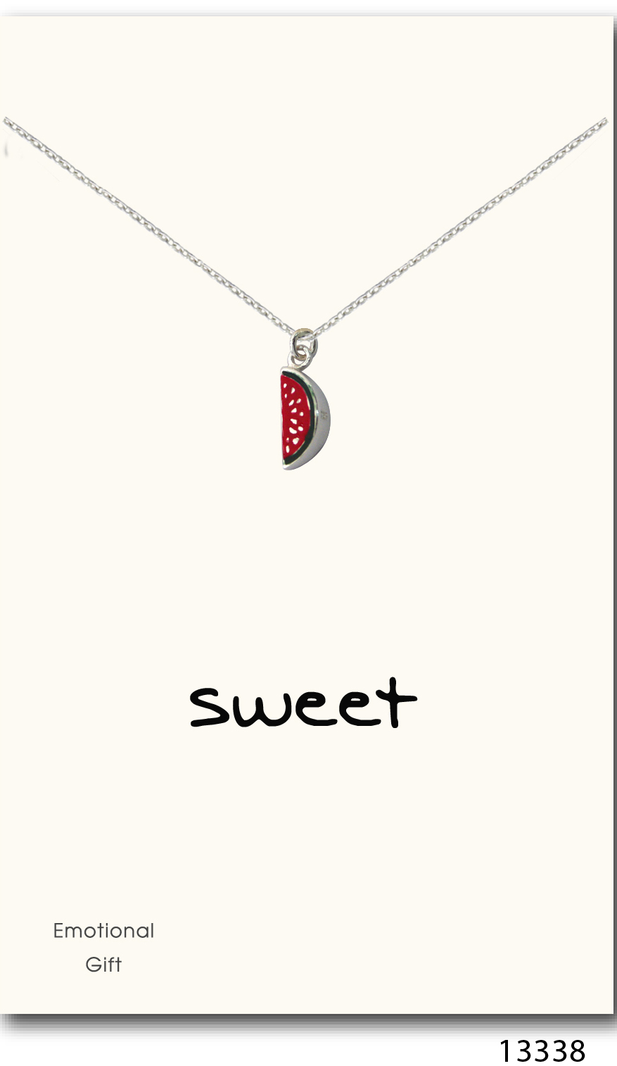 The sweet watermelon pendant necklace